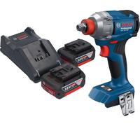 Bosch GDX 18V-285 Professional Visseuse à chocs sans fil 18 V 285 Nm 1/4'' Brushless + 2x batterie 5,0 Ah + chargeur