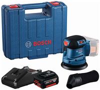 BOSCH GEX 185-LI PROFESSIONAL Ponceuse excentrique, 1× GBA 18V 4.0Ah, coffret 06013A5021