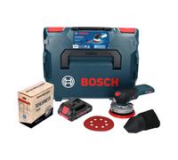 Bosch GEX 18V-125 Professional Ponceuse excentrique sans fil 18 V 125 mm Brushless + 1x Toolbrothers SPIDER Kit abrasif réseau + 1x batterie ProCORE 4,0 Ah + L-BOXX - sans chargeur