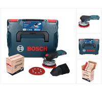 Bosch GEX 18V-125 Professional Ponceuse excentrique sans fil 18 V 125 mm Brushless + 1x Toolbrothers TURTLE Set de ponçage + L-BOXX - sans batterie, sans chargeur