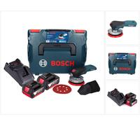 Bosch GEX 18V-125 Professional Ponceuse excentrique sans fil 18 V 125 mm Brushless + 2x batterie 4,0 Ah + chargeur + L-BOXX
