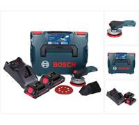 Bosch GEX 18V-125 Professional Ponceuse excentrique sans fil 18 V 125 mm Brushless + 2x batterie ProCORE 4,0 Ah + chargeur + L-BOXX