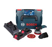 Bosch GEX 18V-125 Professional Ponceuse excentrique sans fil 18 V 125 mm Brushless + 2x batterie ProCORE 4,0 Ah + chargeur + L-BOXX