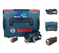 Bosch GHO 12V-20 Professional Rabot sans fil 12 V Brushless + 1x batterie 3,0 Ah + L-Boxx - sans chargeur