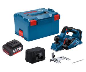Bosch GHO 18V-26 Professional Rabot sans fil 18 V 2,6 mm Brushless + 1x batterie 5,0 Ah + L-Boxx - sans chargeur