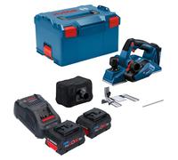 Bosch GHO 18V-26 Professional Rabot sans fil 18 V 2,6 mm Brushless + 2x batterie ProCORE 5,5 Ah + chargeur + L-Boxx