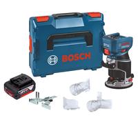 Bosch GKF 18V-8 Professional Affleureuse sans fil 18 V 8,0 mm Brushless + 1x batterie 5,0 Ah + L-Boxx - sans chargeur