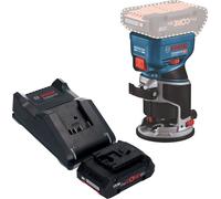Bosch GKF 18V-8 Professional Affleureuse sans fil 18 V 8,0 mm Brushless + 1x batterie ProCORE 4,0 Ah + chargeur