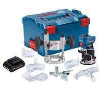 Bosch GKF 18V-8 Professional Affleureuse sans fil 18 V 8,0 mm Brushless + 1x batterie ProCORE 4,0 Ah + unité d'immersion + L-Boxx - sans chargeur