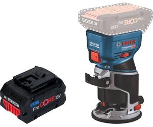 Bosch GKF 18V-8 Professional Affleureuse sans fil 18 V 8,0 mm Brushless + 1x batterie ProCORE 5,5 Ah - sans chargeur