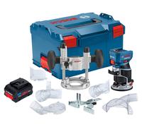 Bosch GKF 18V-8 Professional Affleureuse sans fil 18 V 8,0 mm Brushless + 1x batterie ProCORE 5,5 Ah + unité d'immersion + L-Boxx - sans chargeur