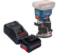 Bosch GKF 18V-8 Professional Affleureuse sans fil 18 V 8,0 mm Brushless + 1x batterie ProCORE 8,0 Ah + chargeur