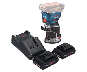 Bosch GKF 18V-8 Professional Affleureuse sans fil 18 V 8,0 mm Brushless + 2x batterie ProCORE 4,0 Ah + chargeur