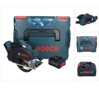 Bosch GKM 18V-50 Professional Scie circulaire portative métal sans fil 18 V 136 mm Brushless + 1x batterie ProCORE 8,0 Ah + L-Boxx - sans chargeur
