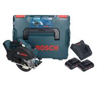 Bosch GKM 18V-50 Professional Scie circulaire portative métal sans fil 18 V 136 mm Brushless + 2x batterie ProCORE 4,0 Ah + chargeur + L-Boxx
