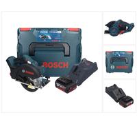 Bosch GKM 18V-50 Professional Scie circulaire portative pour le métal sans fil 18 V 136 mm Brushless + 1x batterie 5,0 Ah + chargeur + L-Boxx
