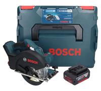 Bosch GKM 18V-50 Professional Scie circulaire portative pour le métal sans fil 18 V 136 mm Brushless + 1x batterie 4,0 Ah + L-Boxx - sans chargeur