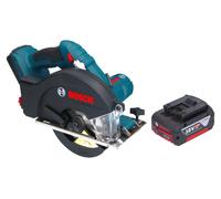 Bosch GKM 18V-50 Professional Scie circulaire portative sans fil pour le métal 18 V 136 mm Brushless + 1x batterie 4,0 Ah - sans chargeur