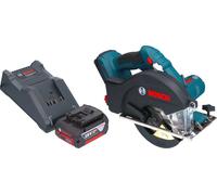 Bosch GKM 18V-50 Professional Scie circulaire portative sans fil pour le métal 18 V 136 mm Brushless + 1x batterie 4,0 Ah + chargeur