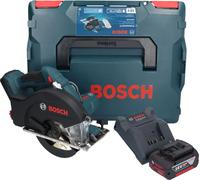 Bosch GKM 18V-50 Professional Scie circulaire portative sans fil pour le métal 18 V 136 mm Brushless + 1x batterie 4,0 Ah + chargeur + L-Boxx