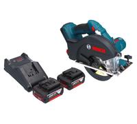 Bosch GKM 18V-50 Professional Scie circulaire portative sans fil pour le métal 18 V 136 mm Brushless + 2x batterie 5,0 Ah + chargeur