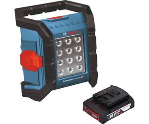 Bosch GLI 18V-1200 C Professional Projecteur de chantier sans fil 18 V 1200 lm + 1x batterie 2,0 Ah - sans chargeur
