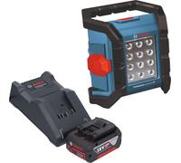 Bosch GLI 18V-1200 C Professional Projecteur de chantier sans fil 18 V 1200 lm + 1x batterie 4,0 Ah + chargeur