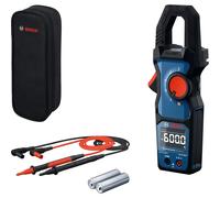 Bosch GMC 600-15 Pince Ampèremétrique True-RMS Dans Un Étui - AC/DC 600 V & AC 600 A - CAT III 600 V / CAT IV 300 V