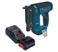 Bosch GNH 18V-35 : Cloueur sans fil pour bois, 18 V, 0,6 x 15 - 35 mm, moteur sans balais + 1 batterie ProCORE 5,5 Ah + chargeur
