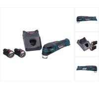Bosch GOP 12V-28 Professional Découpeur-ponceur sans fil Starlock Brushless + 2x Batteries 2,0 Ah + Chargeur