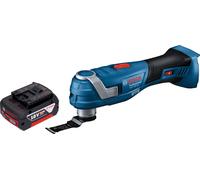 Bosch GOP 18V-34 Professional Cutter multifonctions sans fil 18 V Starlock Plus + 1x batterie 5,0 Ah - sans chargeur