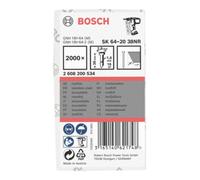 Bosch Goupille à tête fraisée Bosch SK64 20NR 38 mm acier inoxydable Quantité:2000