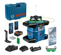 Bosch Laser rotatif GRL 650 CHVG Professional – laser vert, portée 650 m, avec batterie 18 V