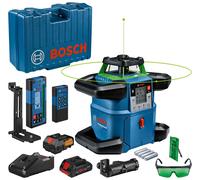 Bosch Laser rotatif GRL 650 CHVG Professional – laser vert, portée 650 m, avec batterie 18 V