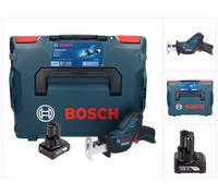 Bosch GSA 12V-14 Li-Ion Professional Scie sabre sans fil avec boîtier L-Boxx + 1x Batterie GBA 12 V 6,0 Ah - sans Chargeur