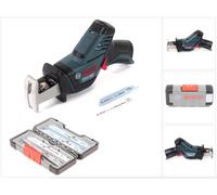 Bosch GSA 12V-14 Professional Scie sabre sans fil + 20 Lames Tough Box Wood / Metal - sans Batterie, ni Chargeur