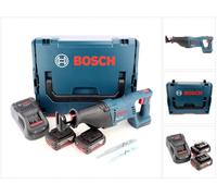 Bosch GSA 18 V-LI Professional 18 V Scie sabre sans fil avec boîtier L-Boxx + 2x Batteries GBA 5,0 Ah Li-lon + Chargeur