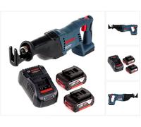 Bosch GSA 18 V-LI Scie Sabre sans fil 18V + 2x Batteries 5,0 Ah + 1x Chargeur - sans Coffret