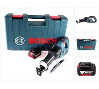 Bosch GSA 18V-32 Scie réversible sans fil 18V Scie sabre Brushless dans un coffret pour les artisans + 1x batterie 4,0Ah - sans chargeur