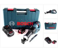 Bosch GSA 18V-32 Scie réversible sans fil 18V Scie sabre Brushless dans un coffret pour les artisans + 1x batterie 4,0Ah + chargeur