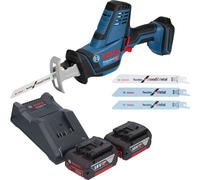 Bosch GSA 18V-LI C Professional Scie réversible sans fil Scie sabre 18 V + 2x batterie 4,0 Ah + chargeur