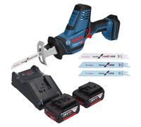 Bosch GSA 18V-LI C Professional Scie réversible sans fil Scie sabre 18 V + 2x batterie 5,0 Ah + chargeur
