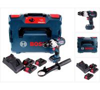 Bosch GSB 18V-110 C Perceuses-visseuses à percussion sans fil Professional 18V 110Nm + 3x Batteries ProCore 4,0 Ah + Chargeur + Coffret de transport L-Boxx ( 0615990L4N )