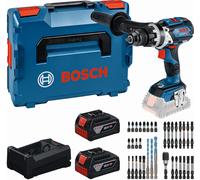 BOSCH GSB 18V-110 C PROFESSIONAL Kit d’outils, 2×5,0 Ah +GAL + coffret d’embouts 0615A50E0