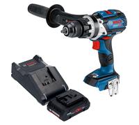 Bosch GSB 18V-110 C Professional : perceuse-visseuse à percussion sans fil 18 V, 110 Nm, moteur sans balais + 1 batterie ProCORE 4,0 Ah + chargeur