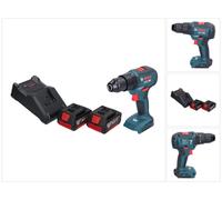Bosch GSB 18V-55 Professional Perceuse-visseuse à percussion sans fil 18 V 55 Nm Brushless + 2x batterie 5,0 Ah + chargeur