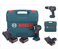 Bosch GSB 18V-55 Professional Perceuse-visseuse à percussion sans fil 18 V 55 Nm Brushless + 2x batterie 4,0 Ah + chargeur + Coffret