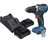 Bosch GSB 18V-65 Professional Perceuse-visseuse à percussion sans fil 18 V 65 Nm Brushless + 2x batterie ProCORE 4,0 Ah + chargeur