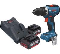 Bosch GSB 18V-65 Professional Perceuse-visseuse à percussion sans fil 18 V 65 Nm Brushless + 2x batterie 4,0 Ah + chargeur