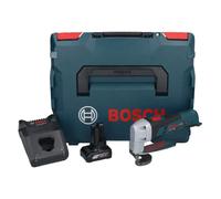 Bosch GSC 12V-13 Cisaille à tôle sans fil 12V avec clé à six pans + 1x Batterie 6,0 Ah + Chargeur + Coffret L-BOXX